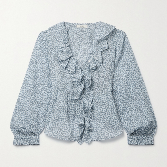 Doen Leanna Top Bluebell Hillside Floral - Picture 2 of 6